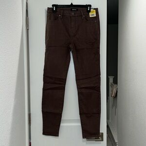 Dark brown skinny pants